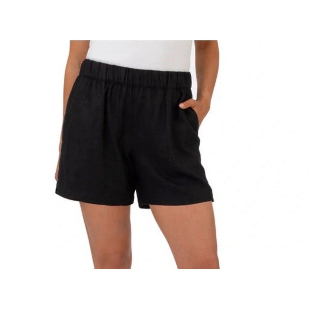 Blank NYC Striped Women’s Linen Blend Shorts Large